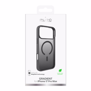 Чехол Puro Gradient TPU совместимый с MagSafe для iPhone 17 Pro Max - серый