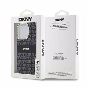 DKNY IML Mono & Stripe MagSafe ümbris jaoks iPhone 15 Pro Max - must