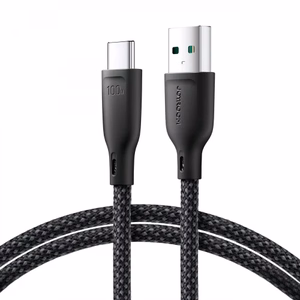 Joyroom Multi-Color Series S-A34 USB-A / USB-C kaabel 100W 1m - must