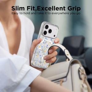 Tech-Protect FlexAir MagSafe Ümbris jaoks iPhone 17 Pro Max - Daisies with Leaves