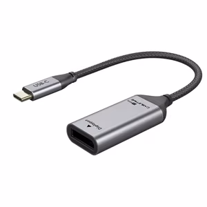 Adapter USB-C (M) to DisplayPort (F), 4K/60Hz, koos kuldne-plated connectors