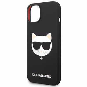 Karl Lagerfeld KLHMP14MSLCHBK iPhone 14 Plus 6.7 "hardcase must / must Silicone Choupette Head Magsafe