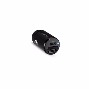 Puro Mini 30W Power Delivery 2 x USB-C Car Laadija - must
