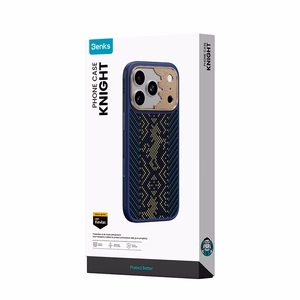 Sinine Benks Magnetic Armor Pro Knight kevlari ja metallraamiga ümbris (C.K.FL.AP.GD.BC72) mudelitele iPhone 18 Pro / iPhone 17 Pro Camera Controli nupuga