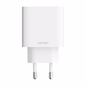 Cuktech A19 seinatoiteadapter 30 W, USB-A- ja USB-C-pesaga – valge