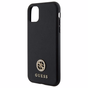 Guess Strass Metal Logo iPhone 11 / Xr 6.1" Ümbris - must
