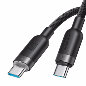 Joyroom S-A63 USB-C–USB-C kaabel, 100 W, 1,2 m, must