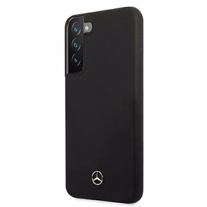 Mercedes Silicone Line ümbris Samsung Galaxy S22+ jaoks - must