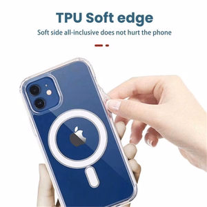 TEL PROTECT MagSilicone Ümbris jaoks Iphone 15 Pro läbipaistev
