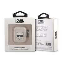 Karl Lagerfeld Glitter Choupette Ümbris jaoks AirPods 1 / 2 - kuldne