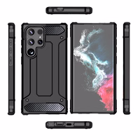 Hybrid Armor Ümbris jaoks Samsung Galaxy S25 Edge - Must