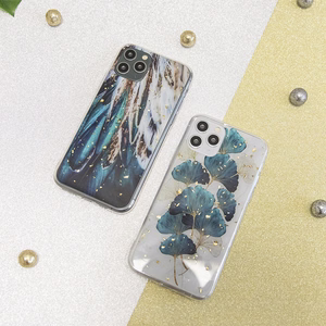 Kuldne Glam ümbris jaoks Samsung Galaxy A25 5G (global) feathers