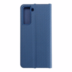 Чехол-книжка для Samsung S21 Luna Book Carbon синий