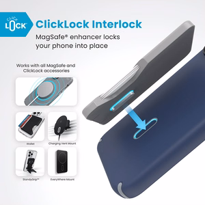 Speck Presidio2 Pro MagSafe'i ja ClickLocki toega ümbris iPhone 16 Pro Max-le, Coastal Blue/Dust Grey