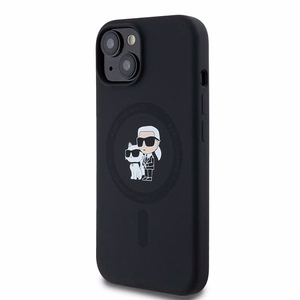 Karl Lagerfeld Silicone Karl&Choupette MagSafe ümbris jaoks iPhone 15 Plus / 14 Plus - must
