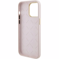 Guess Silicone Logo Strass 4G Ümbris jaoks iPhone 15 Pro Max - roosa