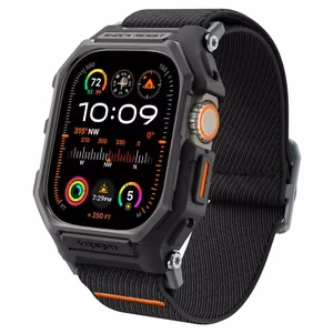 Spigen Lite Fit Pro Ümbris with Strap jaoks Apple Watch Ultra 1 / 2 (49mm) - Matte must