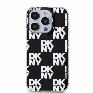 DKNY IML Checkered Mono Pattern ümbris jaoks iPhone 15 Pro Max - must