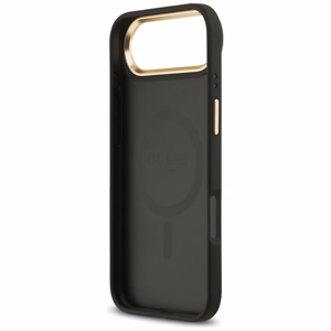Guess Grained Strass Logo MagSafe ümbris jaoks iPhone Air - must