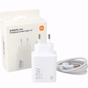Xiaomi MDY-16-EF 1xUSB-A 33W Wall Laadija with 3A USB-C Kaabel - valge
