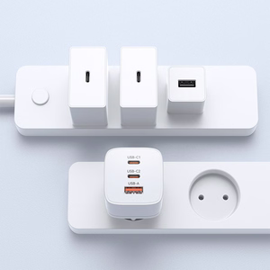 Wozinsky CGWCW 65W GaN Wall Laadija USB-A / 2 x USB-C - valge