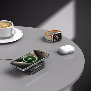 Blavec Induktsioonilaadija BQI-02 Qi 15W magnetiline Magsafe 3 in 1 Apple/Samsung Watch (BQI02-QIMB) must