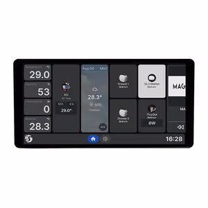 6,95" Shelly Wall Display X2i WiFi/BLU juhtpaneel (hõbedane)