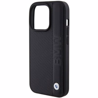 BMW Leather Textured & Stripe iPhone 15 Pro Max Ümbris - must