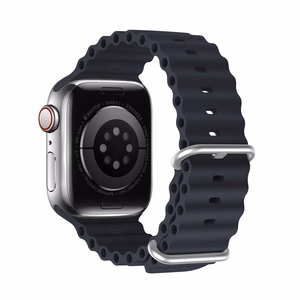 DUX DUCIS strap OCEAN WAVE silicone jaoks Apple Watch 38 / 40 / 41 mm graphite