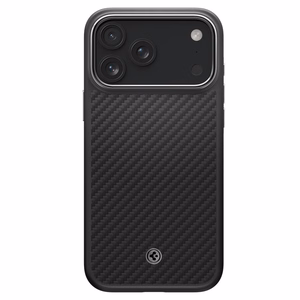 Spigen Enzo Aramid "T" MagSafe Ümbris jaoks iPhone 17 Pro Max - Must and Hõbedane