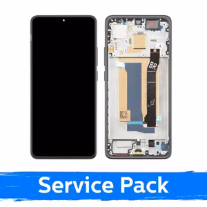 LCD ekraan ühilduv Xiaomi Poco X7 Pro 5G raamiga / must / (Service Pack)