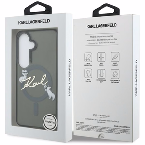 Karl Lagerfeld ümbris IML KC Script MagSafe Samsung Galaxy S26 jaoks must