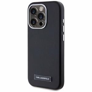 Karl Lagerfeld FW Metal Plate MagSafe iPhone 15 Pro Ümbris - Must
