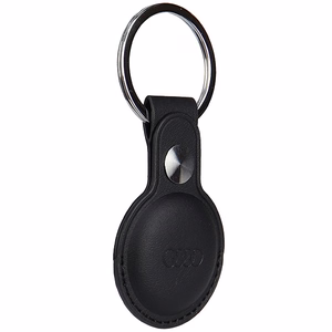 Audi Synthetic Leather AirTag ümbris - must