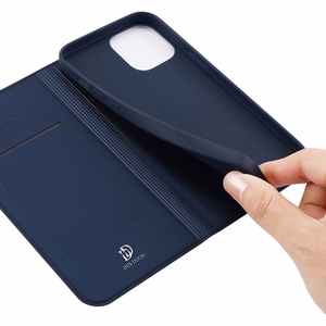 Dux Ducis Skin Pro raamaturiiuli tüüpi ümbris iPhone 13 Pro Maxile sinine