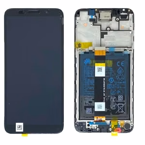LCD ekraan Huawei Y5p 2020 puuteekraani, raami ja akuga Midnight Black originaal (service pack)
