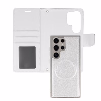 Glitter Magsafe Kaaned Ümbris jaoks Samsung Galaxy S23 Plus hõbedane