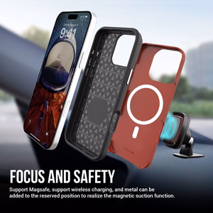 Чехол Perfectionists Triangle Mag для iPhone 13 Pro красный