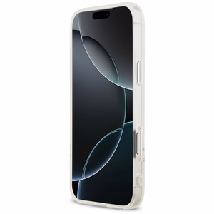 US Polo DH and Bottom Stripe Logo MagSafe Ümbris jaoks iPhone 17 Pro Max - Valge