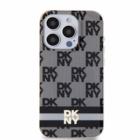 DKNY IML Checkered Mono Pattern & Printed Stripes MagSafe Ümbris jaoks iPhone 13 Pro Max - Must