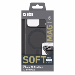 SBS Instinct Mag ümbris iPhone 18 Pro Max / 17 Pro Maxile, ühildub MagSafe'iga – must