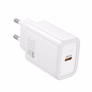 Laadija Hoco N62 30W GaN USB-C valge