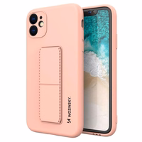 Wozinsky Kickstand Case iPhone 11 Pro silikoonist ümbris koos alusega roosa