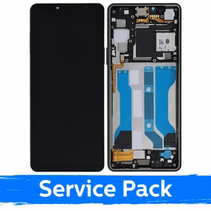 LCD ekraan ühilduv Sony Xperia 10 V must raamiga (Teeninduspakett)