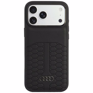 Audi nahast ümbris seadmele iPhone 18 Pro Max / 17 Pro Max, MagSafe-ühilduv – must