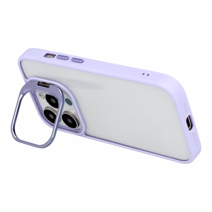 Tel Protect Kickstand Ümbris + camera glass (lens) jaoks Iphone 12 Pro Max light purple