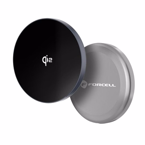 Juhtmevaba laadija Forcell F-Energy Smart Charge USB C Qi2 15W compatible with MagSafe, with detachable kaabel 1,5 m hõbedane