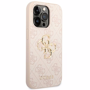 Guess GUHCP14L4GMGPI iPhone 14 Pro 6.1" roosa/roosa kõvakaaneline 4G Big Metal logo