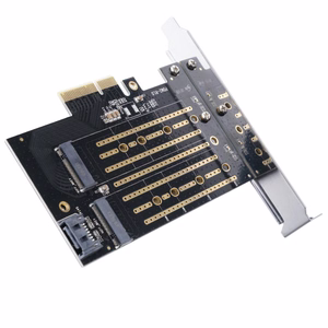 Orico PDM2 PCIe laienduskaart 3.0 ×4 M.2 NVMe- ja SATA-ketastele – must