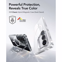 ESR Classic Hybrid Kickstand MagSafe ümbris Samsung Galaxy S26+ jaoks - Läbipaistev